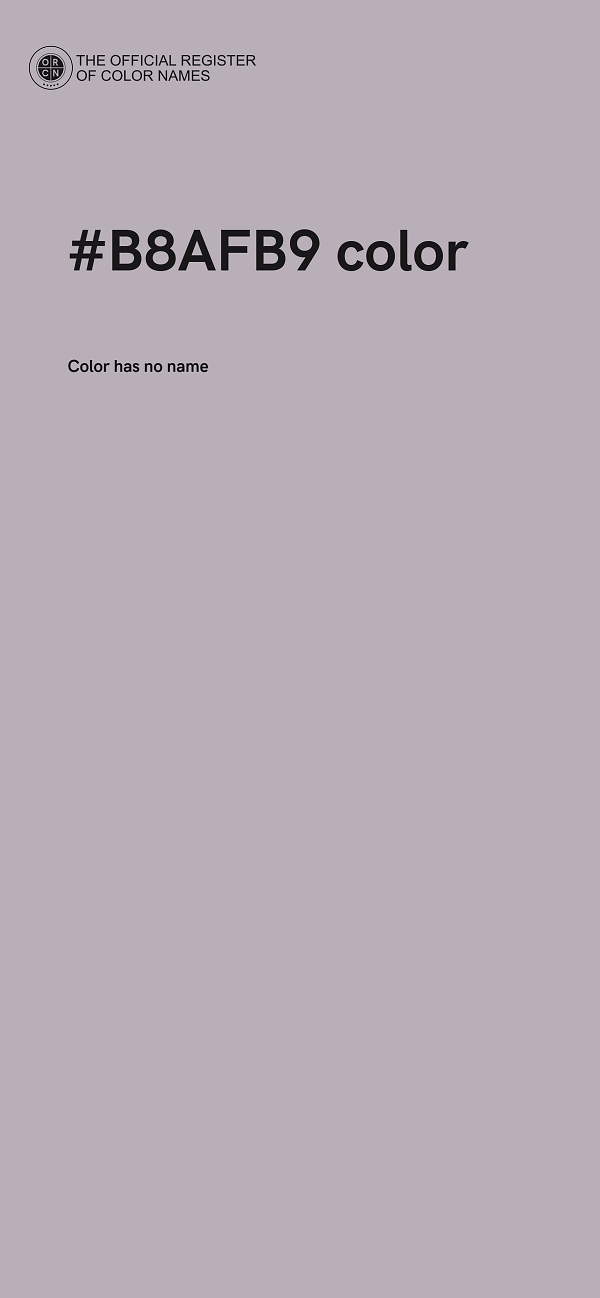 #B8AFB9 color image