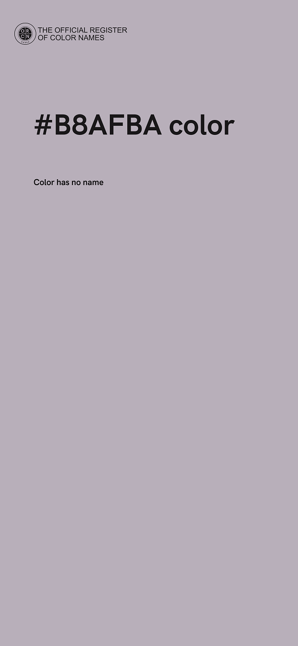 #B8AFBA color image