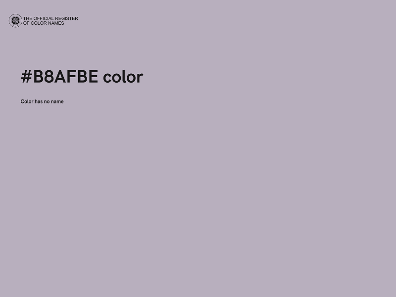 #B8AFBE color image