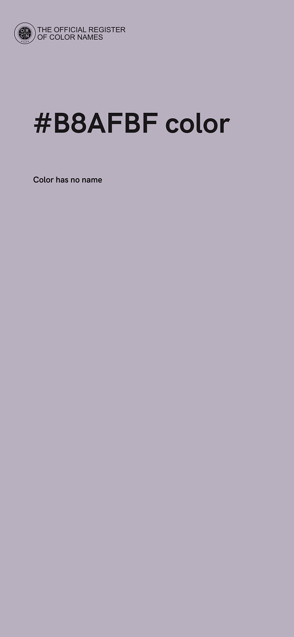 #B8AFBF color image