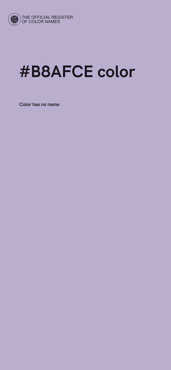 #B8AFCE color image