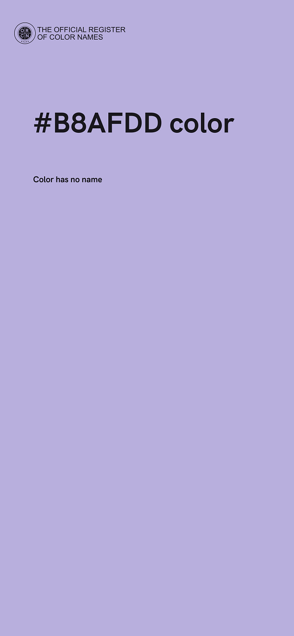 #B8AFDD color image