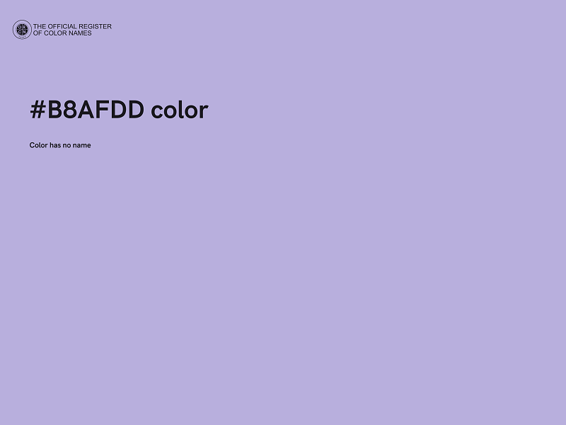 #B8AFDD color image