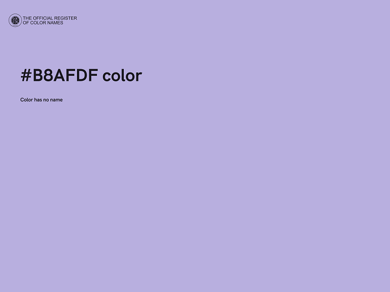 #B8AFDF color image