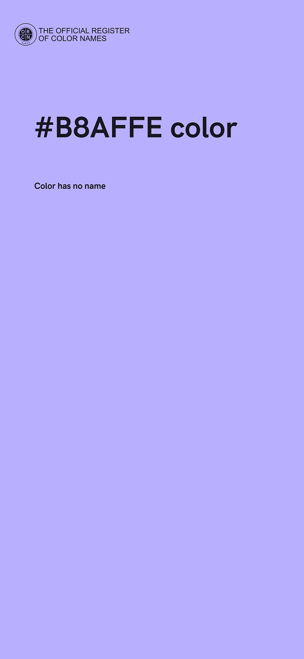 #B8AFFE color image