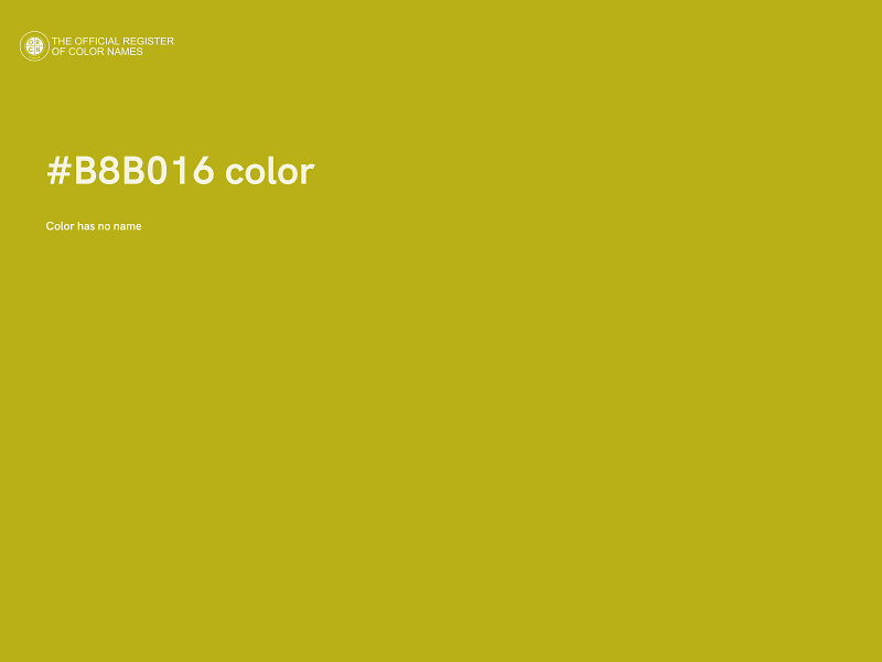 #B8B016 color image