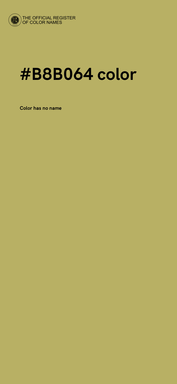 #B8B064 color image