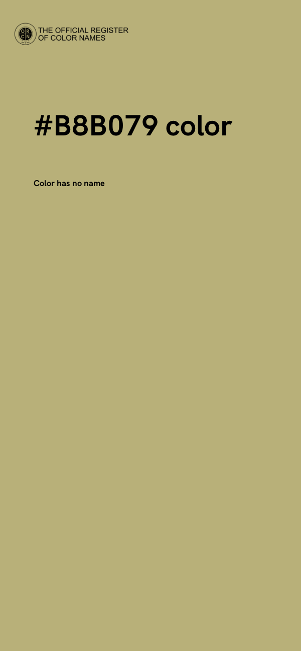#B8B079 color image