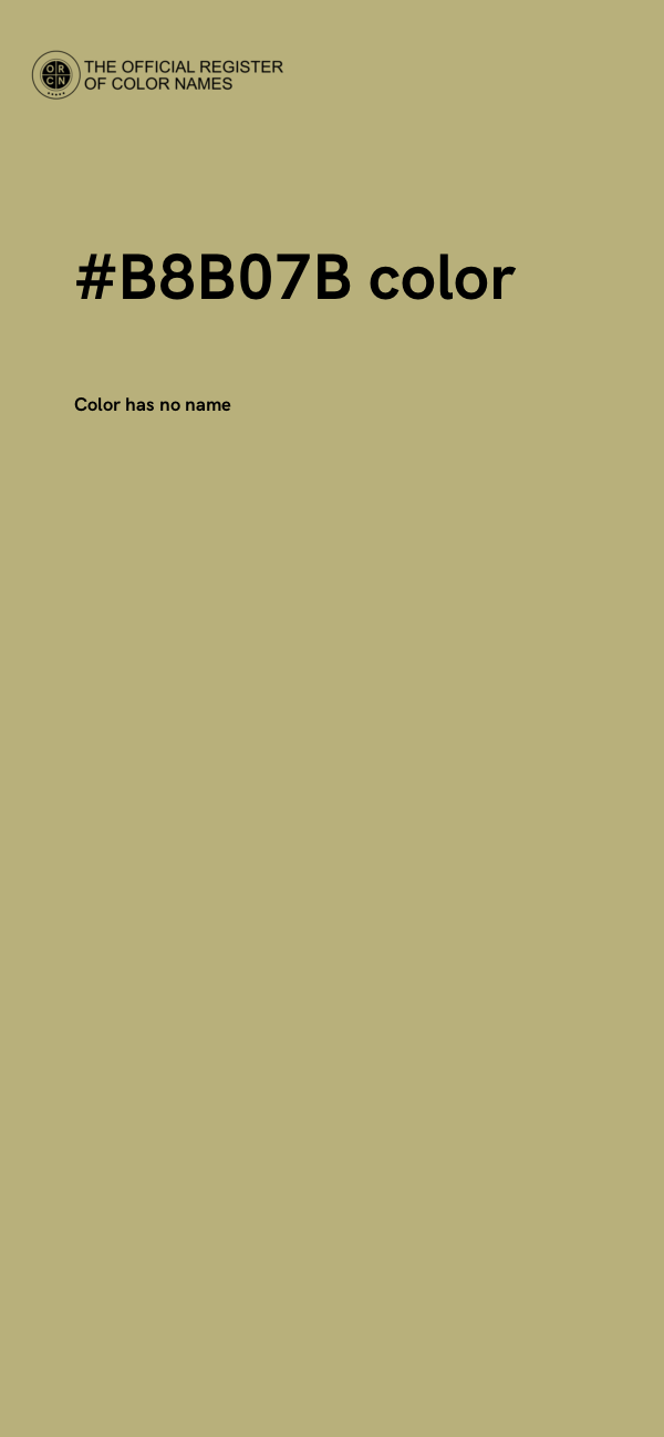 #B8B07B color image