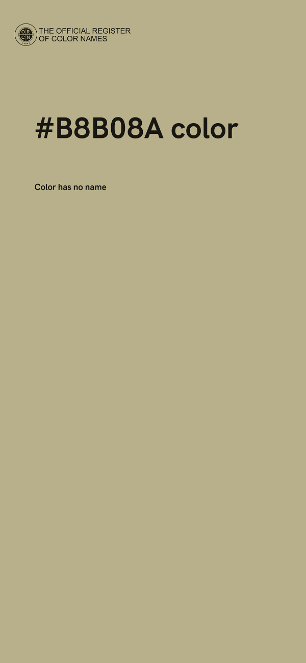 #B8B08A color image