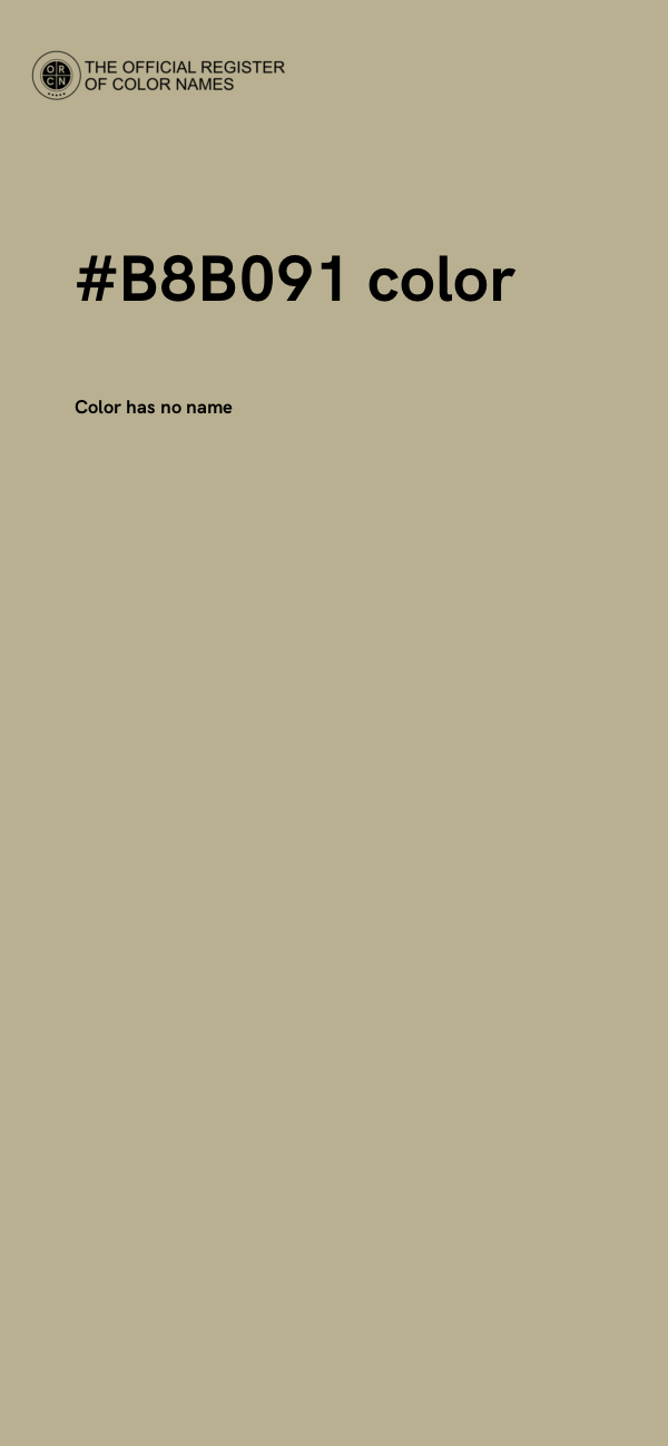 #B8B091 color image
