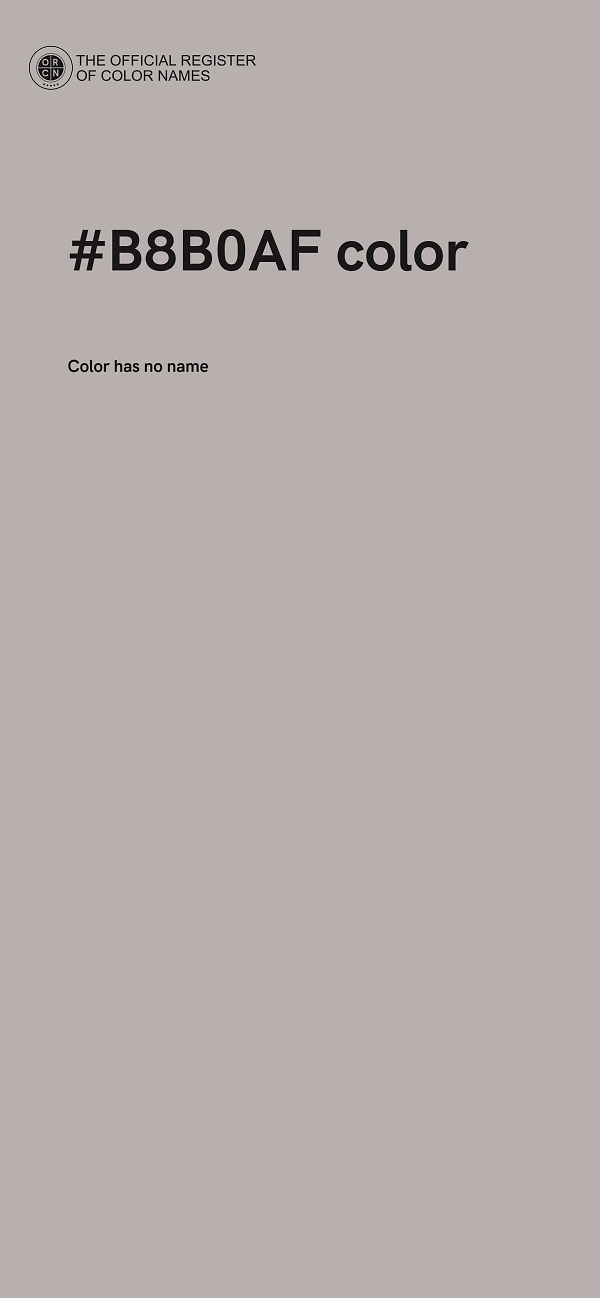 #B8B0AF color image
