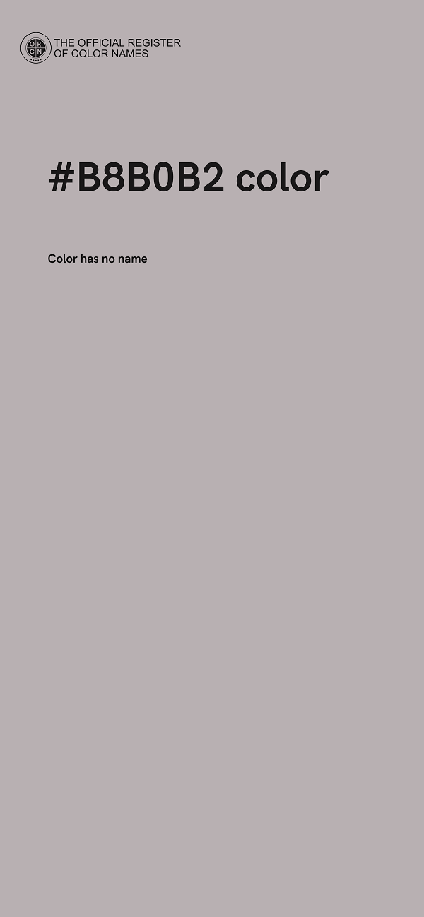 #B8B0B2 color image