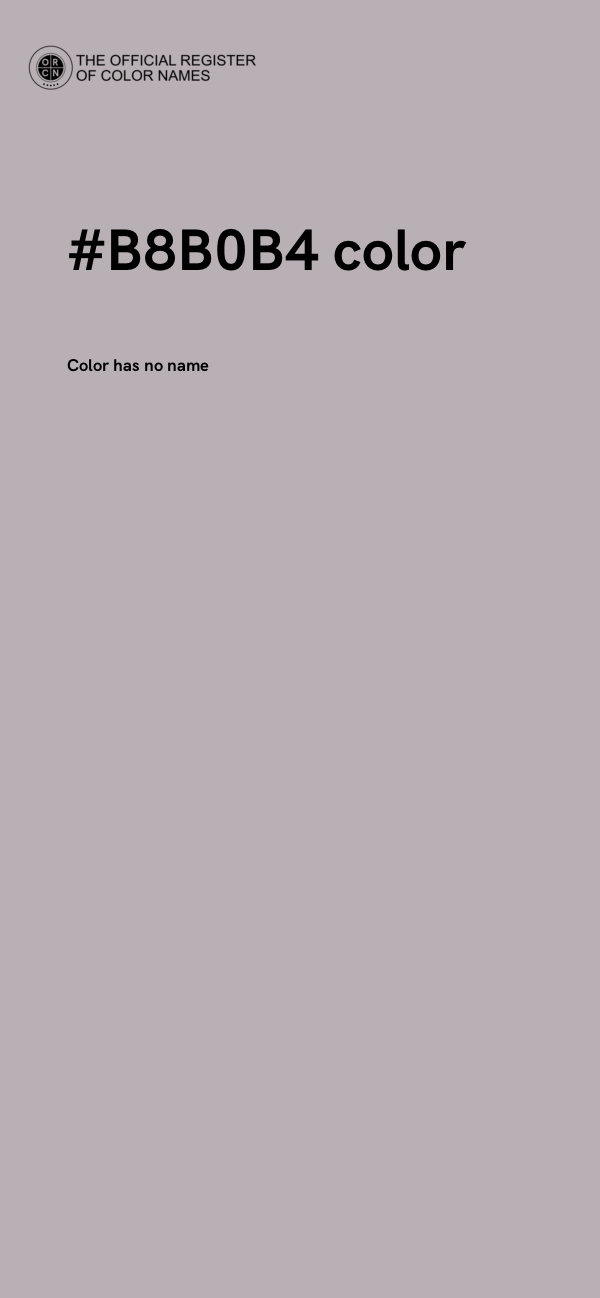 #B8B0B4 color image