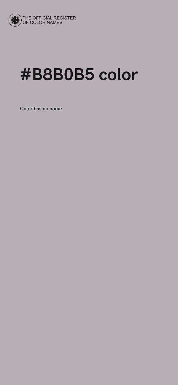 #B8B0B5 color image