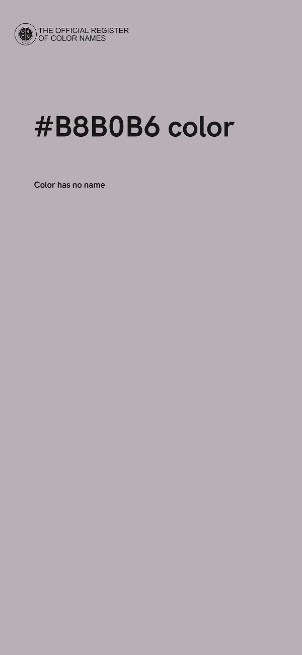 #B8B0B6 color image