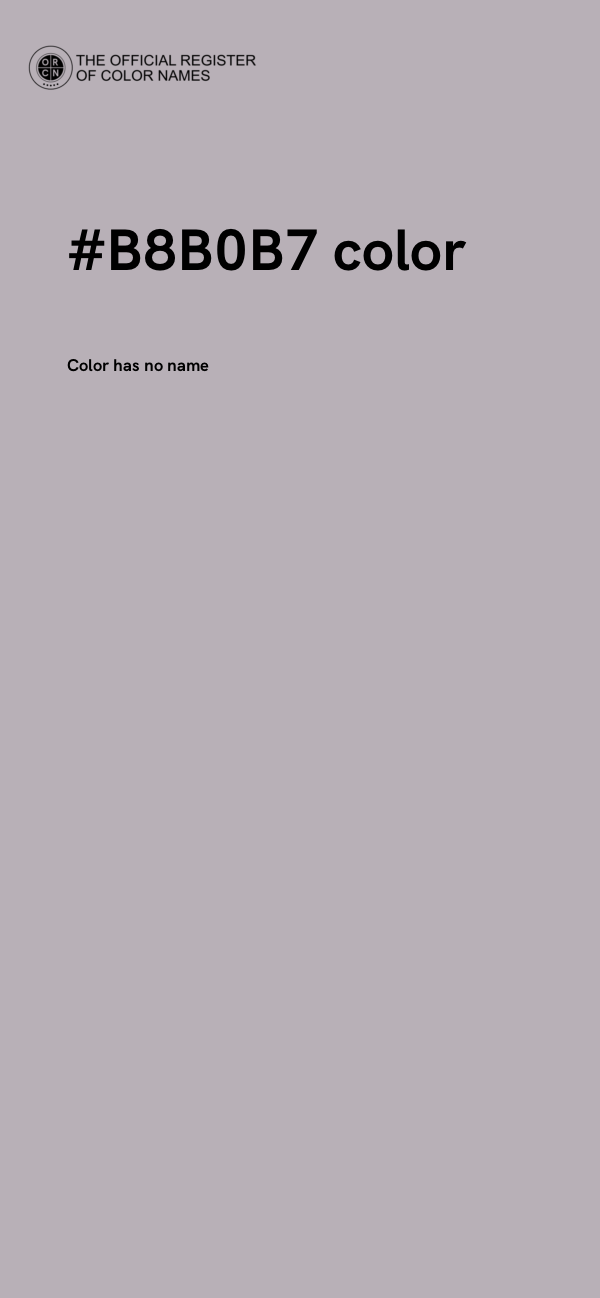 #B8B0B7 color image