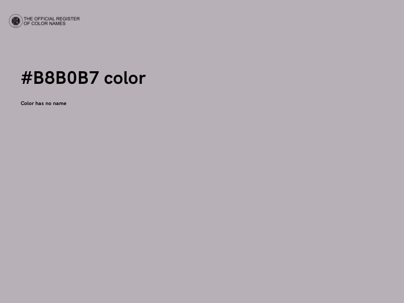 #B8B0B7 color image