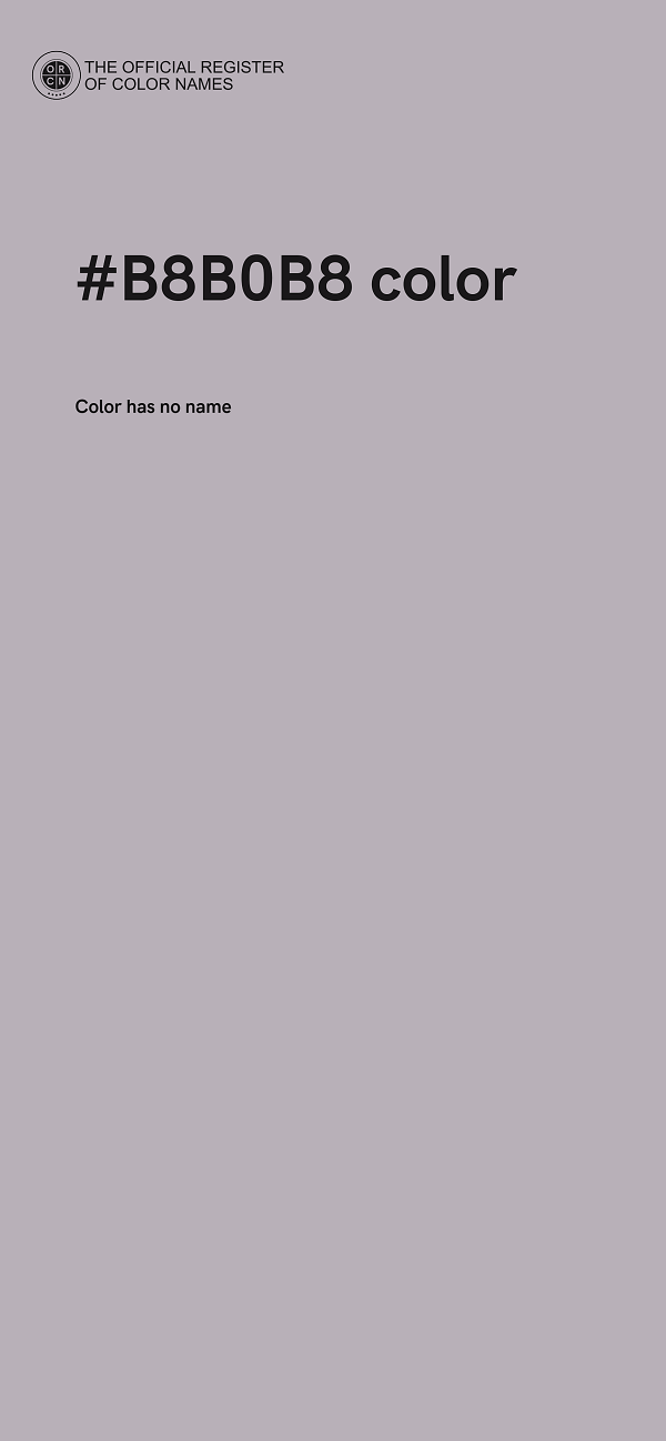 #B8B0B8 color image