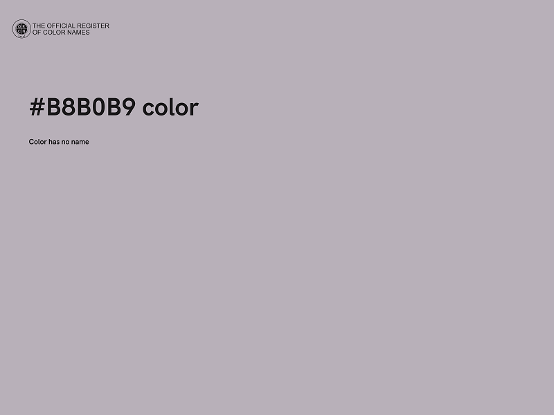 #B8B0B9 color image