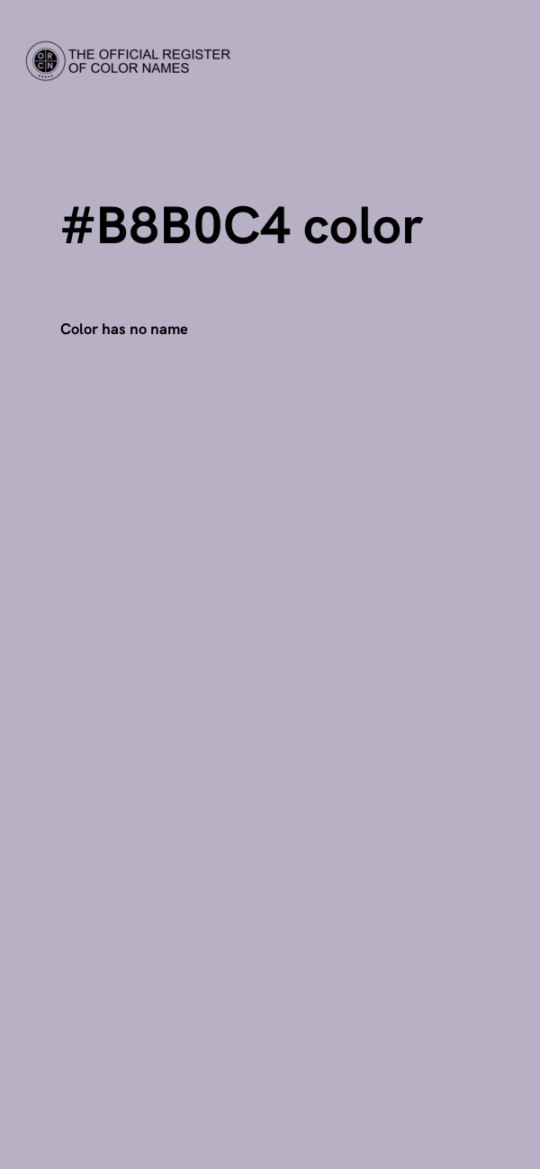 #B8B0C4 color image