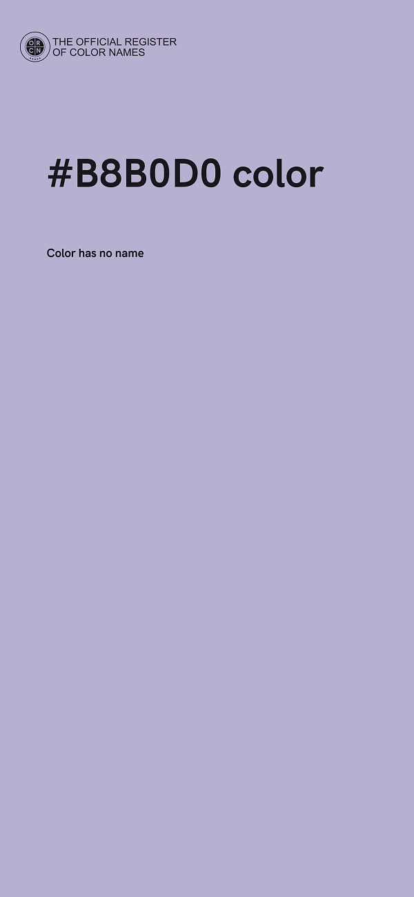 #B8B0D0 color image