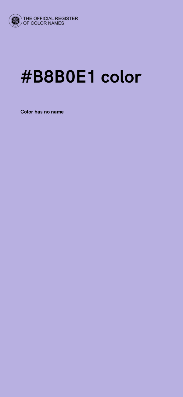 #B8B0E1 color image