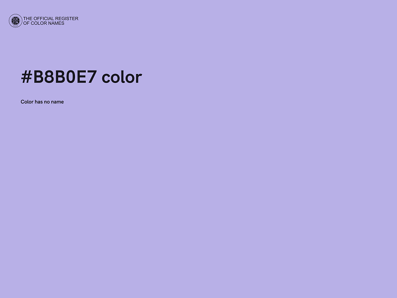#B8B0E7 color image