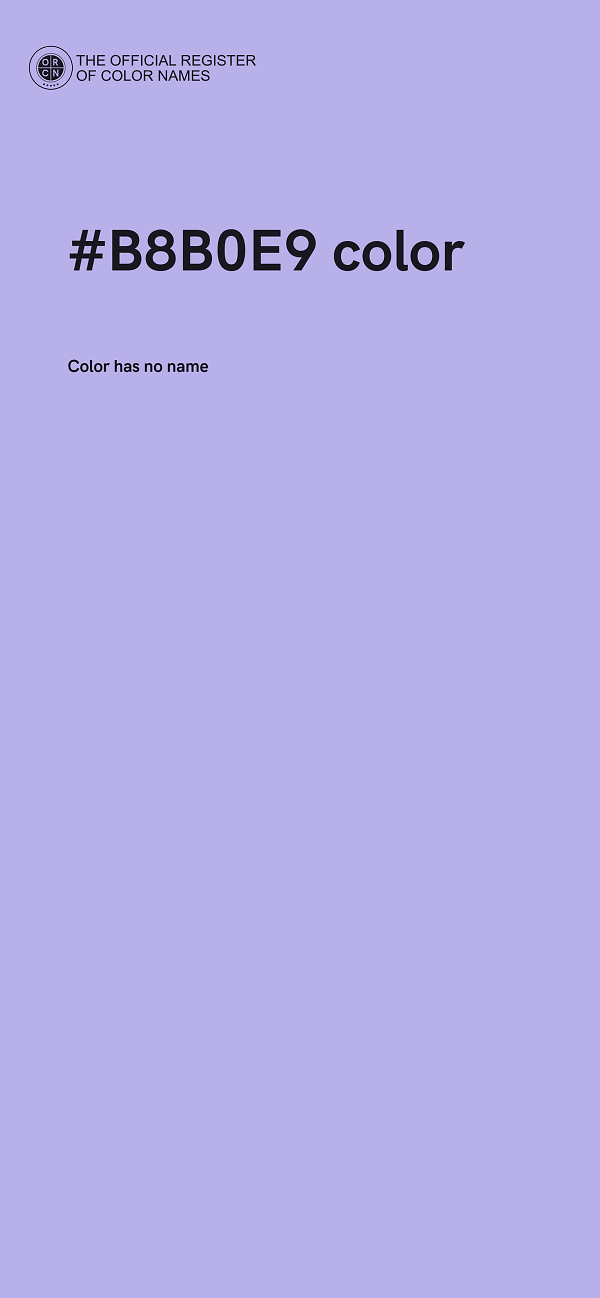 #B8B0E9 color image