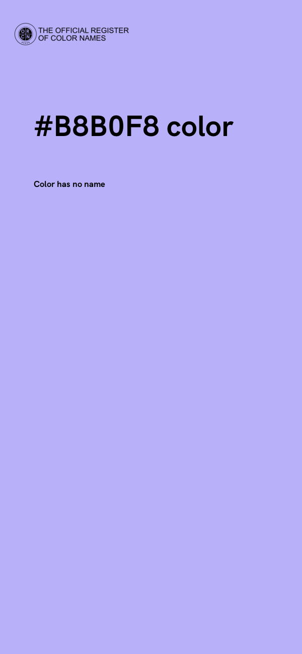 #B8B0F8 color image