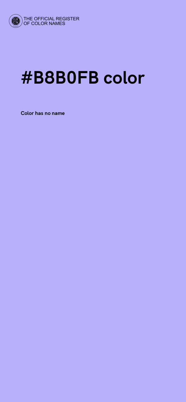 #B8B0FB color image