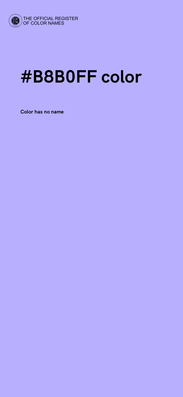 #B8B0FF color image