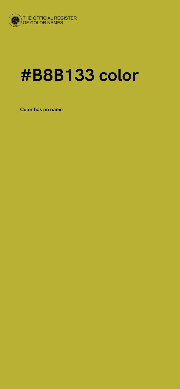 #B8B133 color image