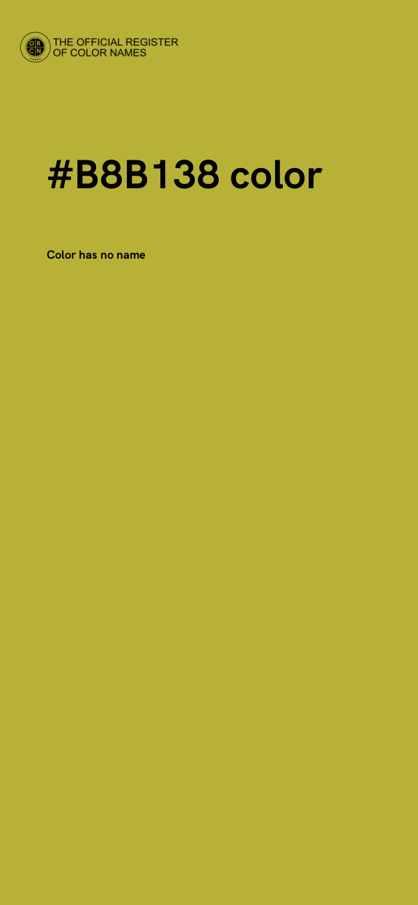 #B8B138 color image