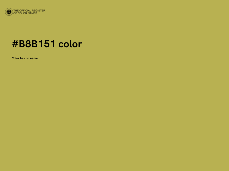 #B8B151 color image
