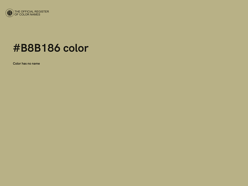#B8B186 color image