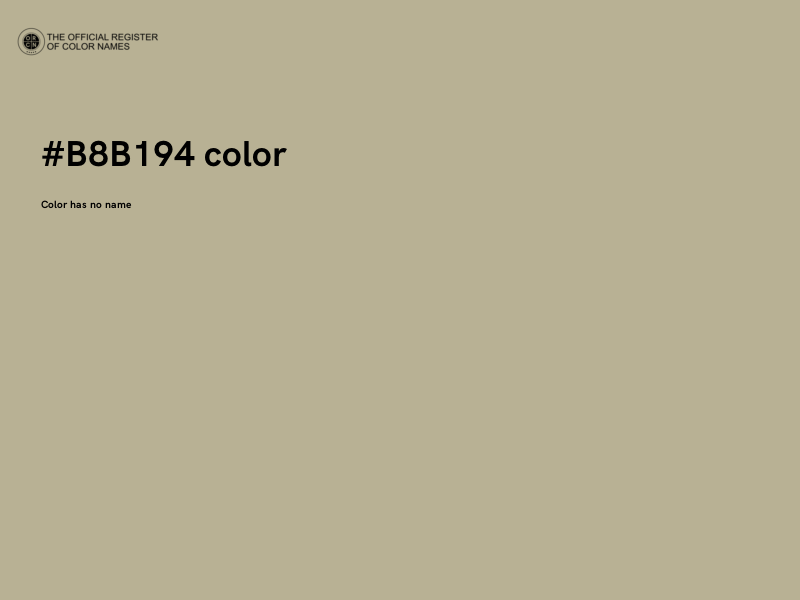 #B8B194 color image