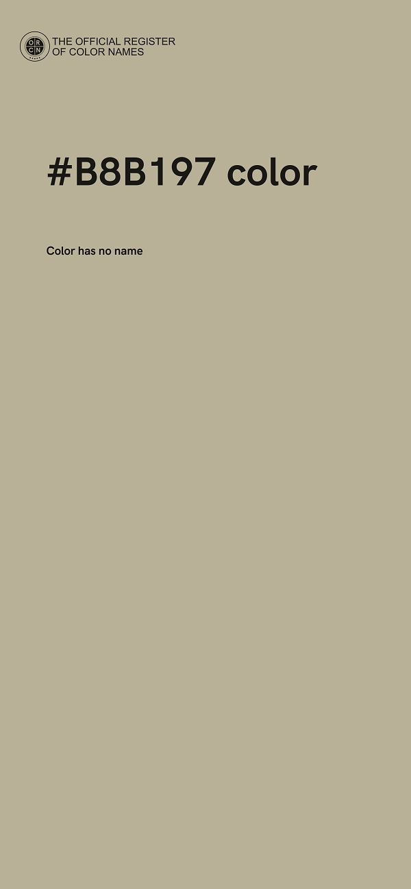 #B8B197 color image