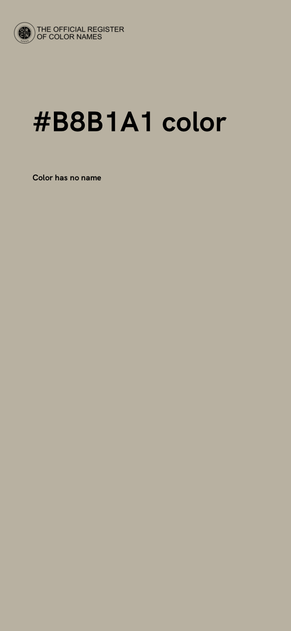 #B8B1A1 color image