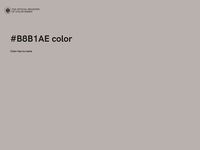 #B8B1AE color image