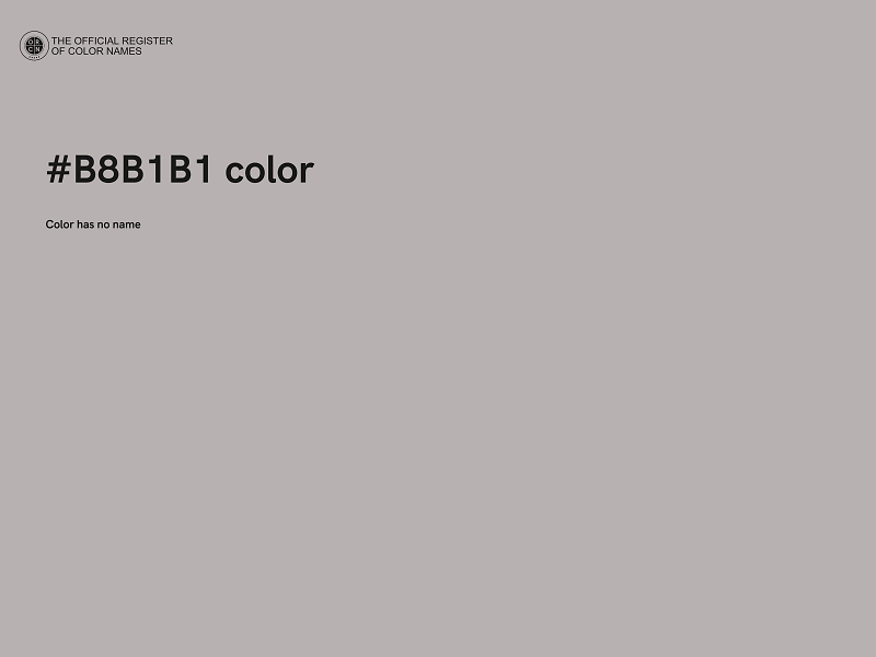 #B8B1B1 color image