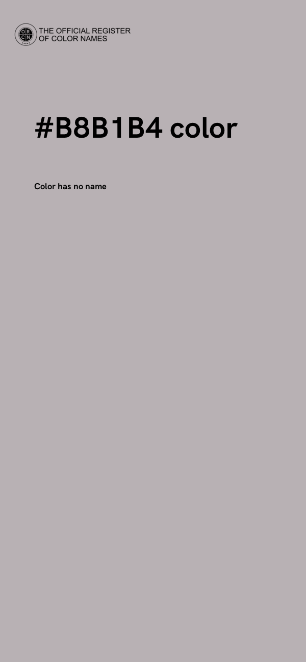 #B8B1B4 color image