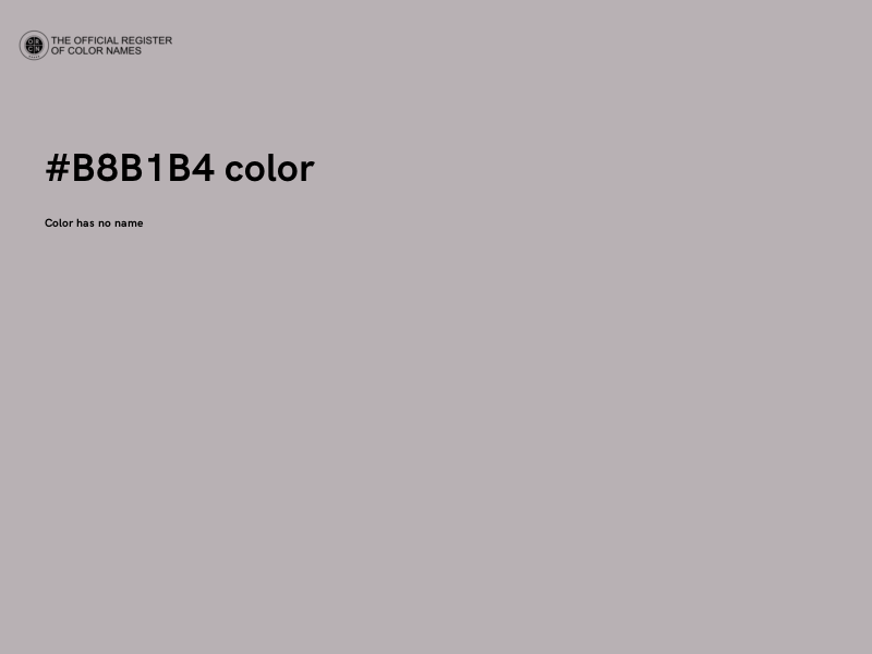 #B8B1B4 color image