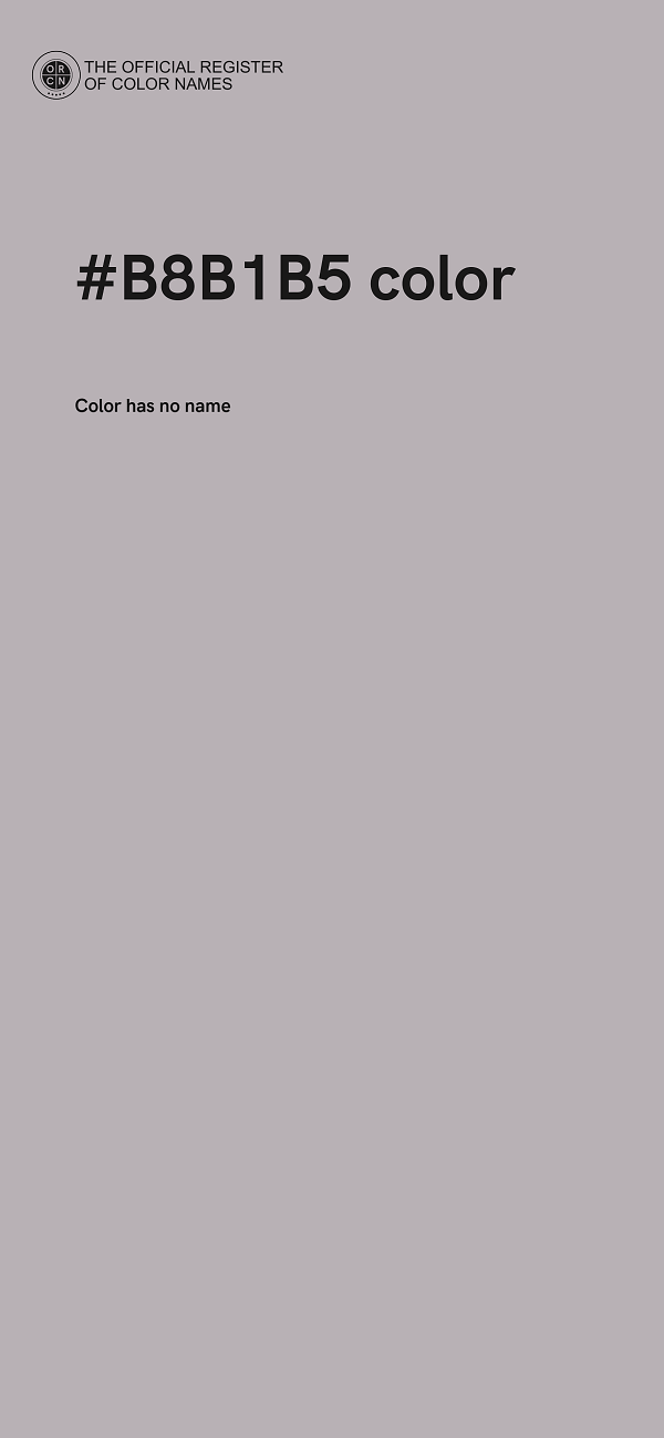 #B8B1B5 color image