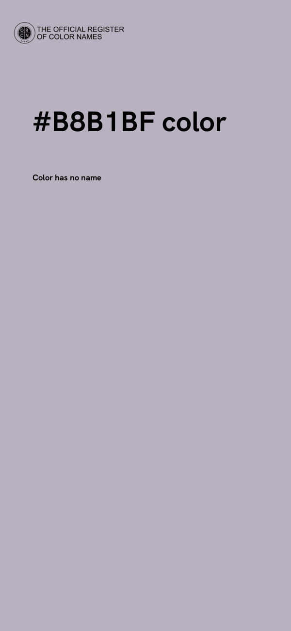 #B8B1BF color image