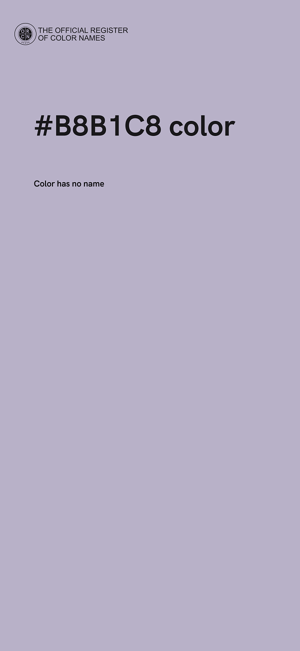 #B8B1C8 color image