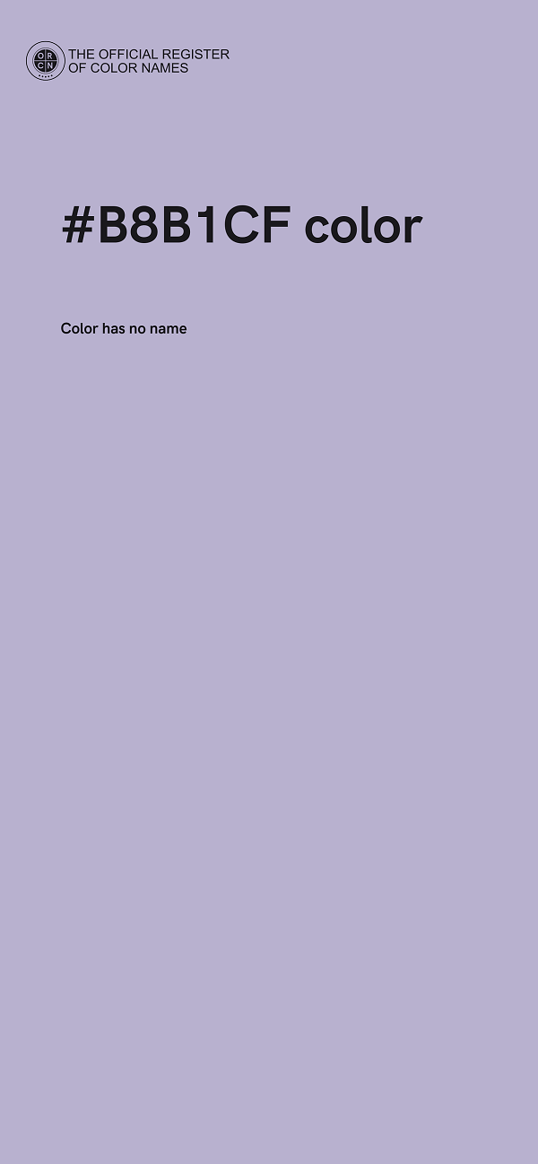 #B8B1CF color image