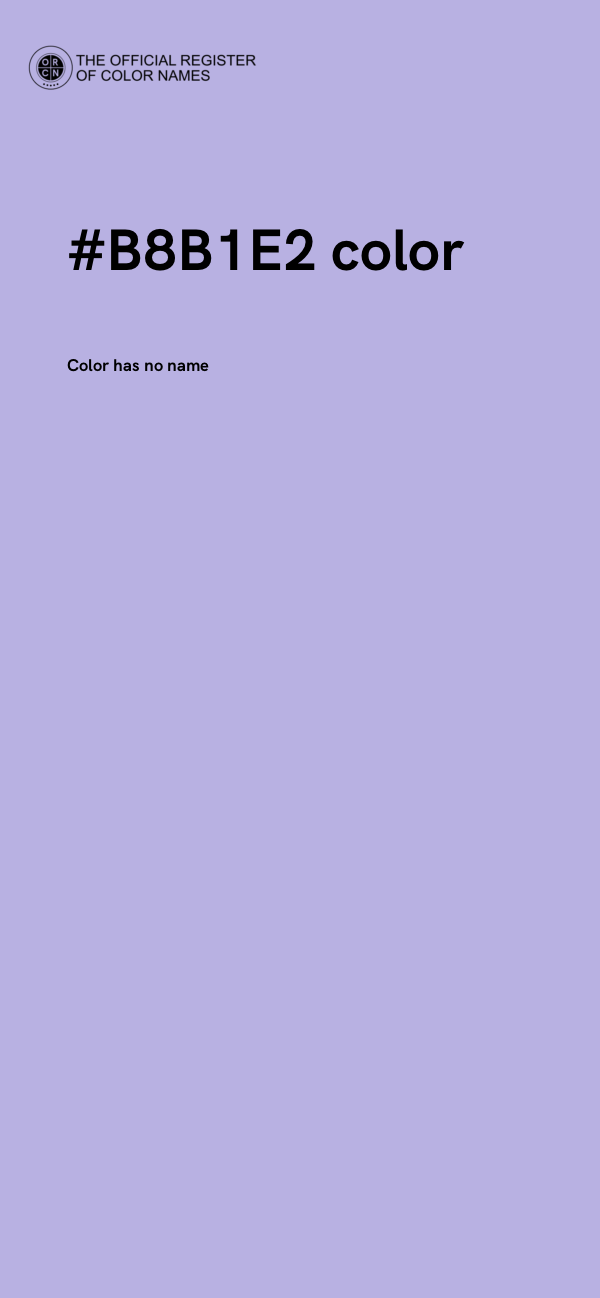#B8B1E2 color image