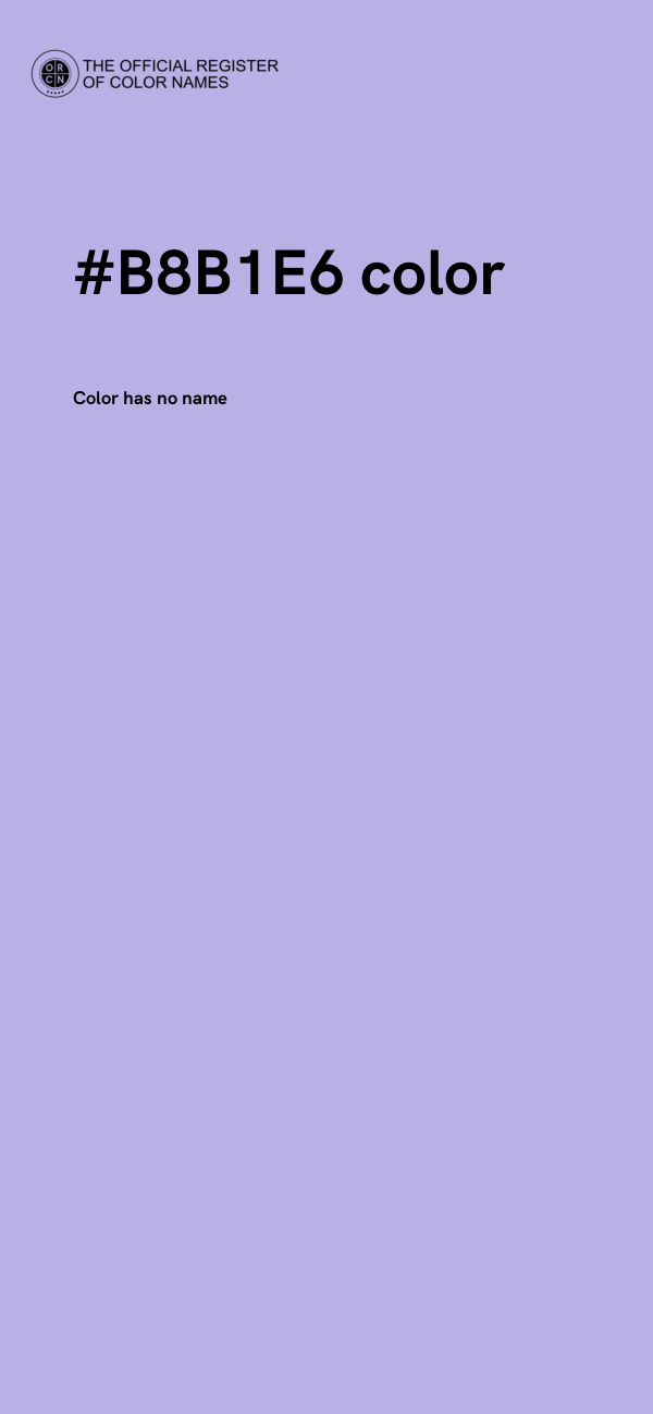 #B8B1E6 color image