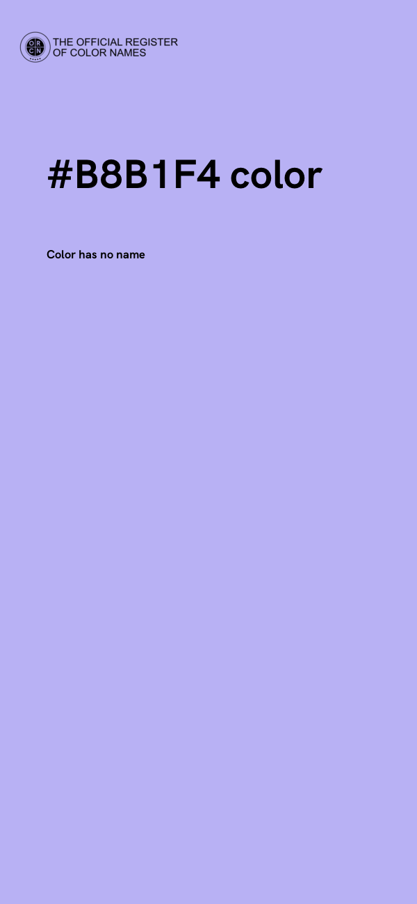 #B8B1F4 color image